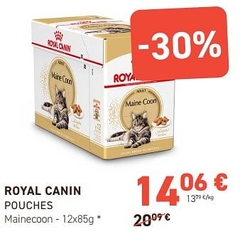 Promoties Royal canin pouches mainecoon - Royal Canin - Geldig van 13/03/2024 tot 24/03/2024 bij Tom&Co