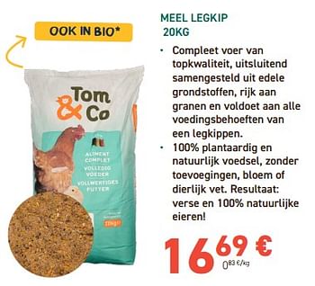 Promoties Meel legkip - Huismerk - Tom & Co - Geldig van 13/03/2024 tot 24/03/2024 bij Tom&Co