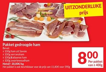 Promotions Pakket gedroogde ham - Produit maison - Intermarche - Valide de 12/03/2024 à 17/03/2024 chez Intermarche
