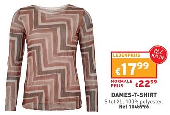 Promoties Dames-t-shirt - Huismerk - Trafic  - Geldig van 13/03/2024 tot 18/03/2024 bij Trafic