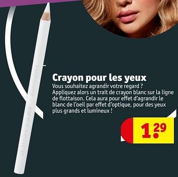 Promotions Crayon pour les yeux - Produit maison - Kruidvat - Valide de 12/03/2024 à 24/03/2024 chez Kruidvat