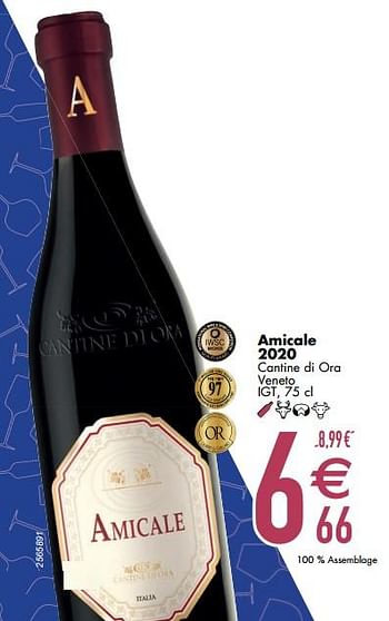 Promoties Amicale 2020 cantine di ora veneto - Rode wijnen - Geldig van 12/03/2024 tot 08/04/2024 bij Cora