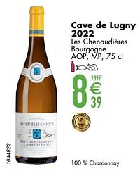 Cave de lugny 2022 les chenaudières bourgogne-Witte wijnen
