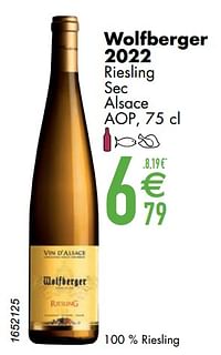 Wolfberger 2022 riesling sec alsace-Witte wijnen