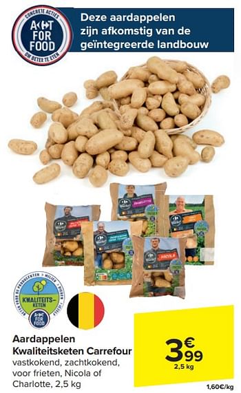 Promoties Aardappelen kwaliteitsketen carrefour - Huismerk - Carrefour  - Geldig van 13/03/2024 tot 19/03/2024 bij Carrefour