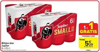 Promoties Blikjes bier jupiler - Jupiler - Geldig van 13/03/2024 tot 19/03/2024 bij Carrefour