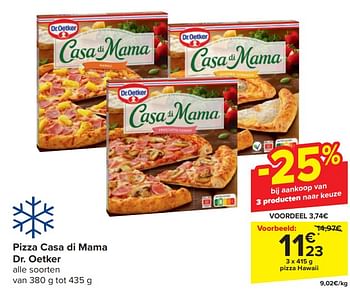 Promoties Pizza hawaii - Dr. Oetker - Geldig van 13/03/2024 tot 19/03/2024 bij Carrefour