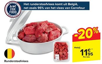 Promoties Runderstoofvlees - Huismerk - Carrefour  - Geldig van 13/03/2024 tot 19/03/2024 bij Carrefour