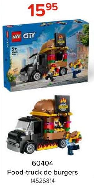 Promoties 60404 food-truck de burgers - Lego - Geldig van 08/03/2024 tot 14/04/2024 bij Euro Shop