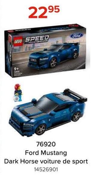 Promoties 76920 ford mustang dark horse voiture de sport - Lego - Geldig van 08/03/2024 tot 14/04/2024 bij Euro Shop