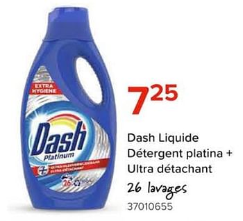 Promotions Dash liquide détergent platina + ultra détachant - Dash - Valide de 08/03/2024 à 14/04/2024 chez Euro Shop