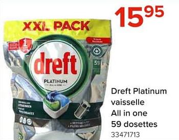 Promoties Dreft platinum vaisselle all in one - Dreft - Geldig van 08/03/2024 tot 14/04/2024 bij Euro Shop