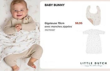 Promotions Baby bunny gigoteuse - Little Dutch - Valide de 08/03/2024 à 14/04/2024 chez Euro Shop