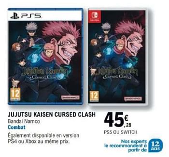 Promotions Jujutsu kaisen cursed clash - Bandai Namco Entertainment - Valide de 12/03/2024 à 30/03/2024 chez E.Leclerc
