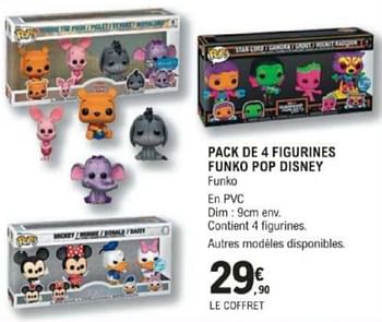 Promoties Pack de 4 figurines funko pop disney - Funko - Geldig van 12/03/2024 tot 30/03/2024 bij E.Leclerc