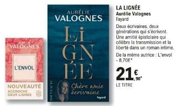 Promoties La lignee aurélie valognes fayard - Huismerk - E.Leclerc - Geldig van 12/03/2024 tot 30/03/2024 bij E.Leclerc