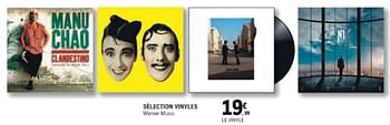 Promotions Selection vinyles warner music - Produit Maison - E.Leclerc - Valide de 12/03/2024 à 30/03/2024 chez E.Leclerc