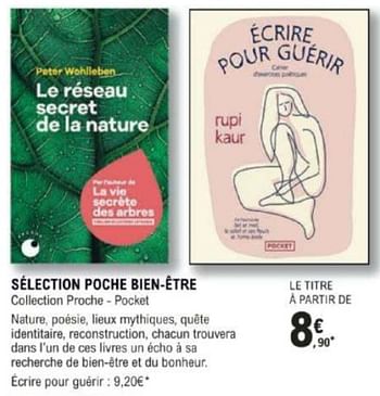 Promotions Selection poche bien-etre collection proche pocket - Produit Maison - E.Leclerc - Valide de 12/03/2024 à 30/03/2024 chez E.Leclerc