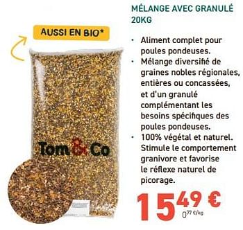 Promotions Mélange avec granulé - Produit maison - Tom & Co - Valide de 13/03/2024 à 24/03/2024 chez Tom&Co