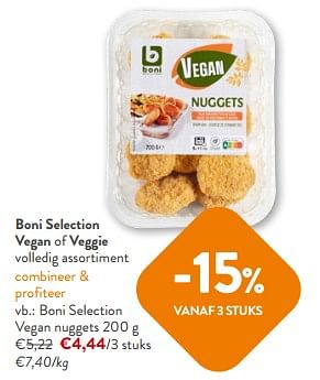 Promoties Boni selection vegan nuggets - Boni - Geldig van 13/03/2024 tot 26/03/2024 bij OKay