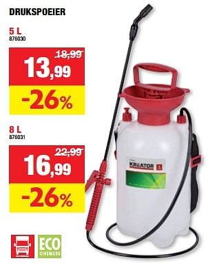 Promotions Drukspoeier - Kreator - Valide de 13/03/2024 à 24/03/2024 chez Hubo