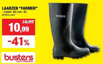 Promoties Laarzen farmer - Busters - Geldig van 13/03/2024 tot 24/03/2024 bij Hubo