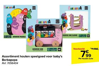 Promotions Assortiment houten speelgoed voor baby`s barbapapa - BARBAPAPA - Valide de 13/03/2024 à 25/03/2024 chez Carrefour