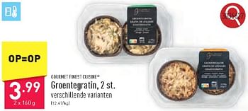 Promoties Groentegratin - Gourmet Finest Cuisine - Geldig van 22/03/2024 tot 24/03/2024 bij Aldi
