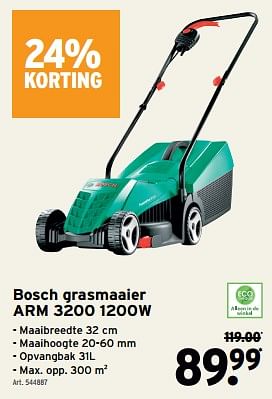 Promoties Bosch grasmaaier arm 3200 - Bosch - Geldig van 13/03/2024 tot 26/03/2024 bij Gamma
