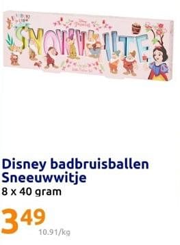 Promoties Disney badbruisballen sneeuwwitje - Disney - Geldig van 13/03/2024 tot 19/03/2024 bij Action