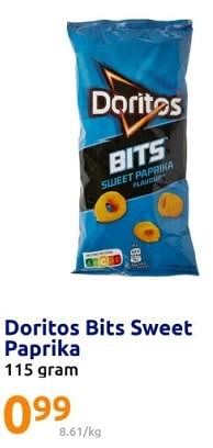 Promoties Doritos bits sweet paprika - Doritos - Geldig van 13/03/2024 tot 19/03/2024 bij Action