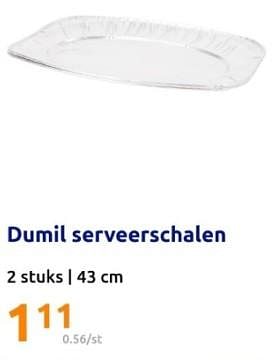 Promoties Dumil serveerschalen - Dumil - Geldig van 13/03/2024 tot 19/03/2024 bij Action