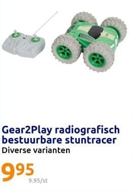 Promoties Gear2play radiografisch bestuurbare stuntracer - Gear2Play - Geldig van 13/03/2024 tot 19/03/2024 bij Action
