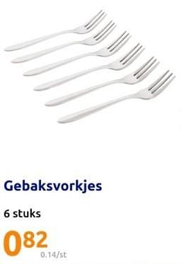 Promoties Gebaksvorkjes - Huismerk - Action - Geldig van 13/03/2024 tot 19/03/2024 bij Action