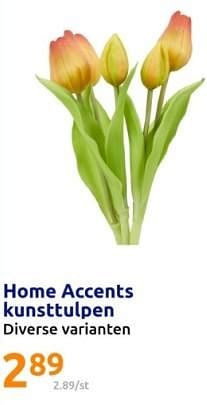 Promoties Home accents kunsttulpen - Home Accents - Geldig van 13/03/2024 tot 19/03/2024 bij Action