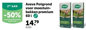 Promoties Aveve potgrond voor moestuinbakken premium - Huismerk - Aveve - Geldig van 13/03/2024 tot 24/03/2024 bij Aveve
