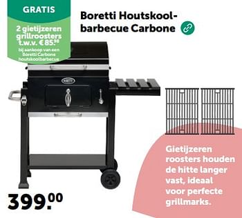 Promoties Boretti houtskoolbarbecue carbone - Boretti - Geldig van 13/03/2024 tot 24/03/2024 bij Aveve
