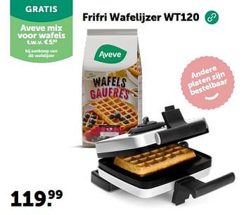 Promoties Frifri wafelijzer wt120 - FriFri - Geldig van 13/03/2024 tot 24/03/2024 bij Aveve