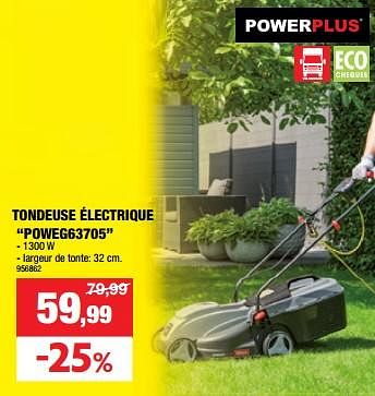Promotions Powerplus tondeuse électrique poweg63705 - Powerplus - Valide de 13/03/2024 à 24/03/2024 chez Hubo