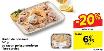 Promotions Gratin de poissons - Produit maison - Carrefour  - Valide de 13/03/2024 à 25/03/2024 chez Carrefour