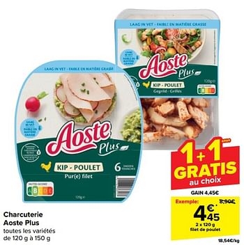 Promotions Filet de poulet - Aoste - Valide de 13/03/2024 à 25/03/2024 chez Carrefour