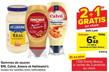 Promotions Moutarde de dijon amora - Amora - Valide de 13/03/2024 à 25/03/2024 chez Carrefour