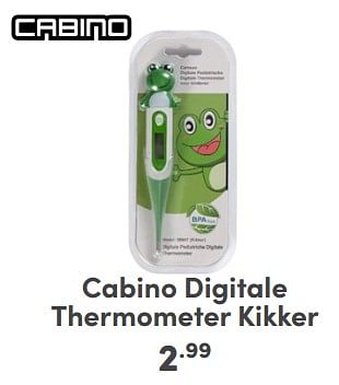 Promoties Cabino digitale thermometer kikker - Cabino - Geldig van 17/03/2024 tot 23/03/2024 bij Baby & Tiener Megastore