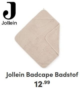 Promoties Jollein badcape badstof - Jollein - Geldig van 17/03/2024 tot 23/03/2024 bij Baby & Tiener Megastore