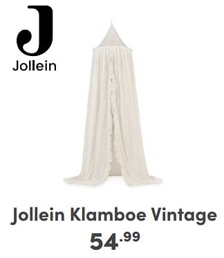 Promoties Jollein klamboe vintage - Jollein - Geldig van 17/03/2024 tot 23/03/2024 bij Baby & Tiener Megastore