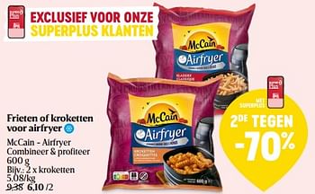 Promoties Frieten of kroketten voor airfryer - Mc Cain - Geldig van 14/03/2024 tot 20/03/2024 bij Delhaize