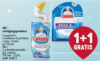 Promoties Desinfecterende gel marine - Canard WC - Geldig van 14/03/2024 tot 20/03/2024 bij Delhaize