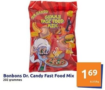 Promotions Bonbons dr.candy fast food mix - Dr. Candy - Valide de 13/03/2024 à 19/03/2024 chez Action