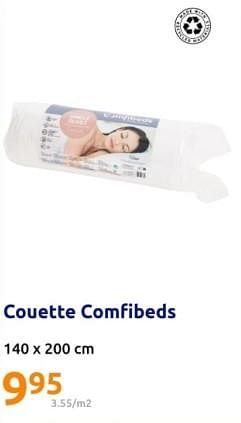 Promoties Couette comfibeds - Huismerk - Action - Geldig van 13/03/2024 tot 19/03/2024 bij Action