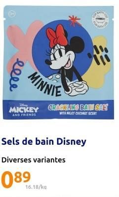 Promotions Sels de bain disney - Disney - Valide de 13/03/2024 à 19/03/2024 chez Action